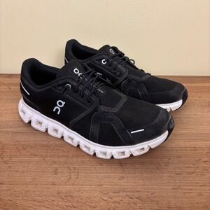 ON CLOUD 6 Sneaker Black Women Size 8.5 Running Athletic Gym Everyday Comfort